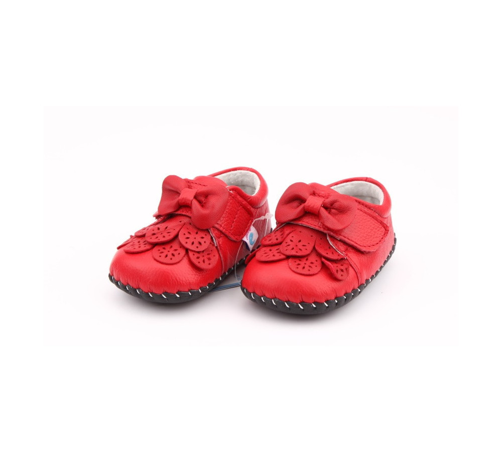 Topánky Freycoo s koženou podrážkou Alena červené